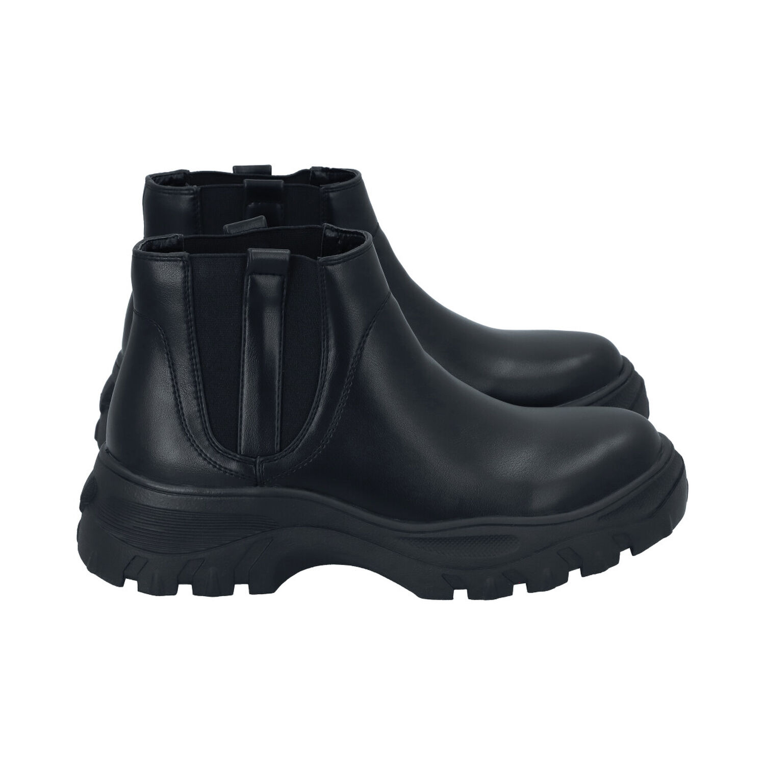Botin Mujer Negro Plataforma Cota Police image number 2.0