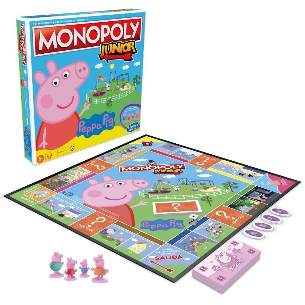 Juegos Infantiles Monopoly Junior Peppa Pig image number 4.0