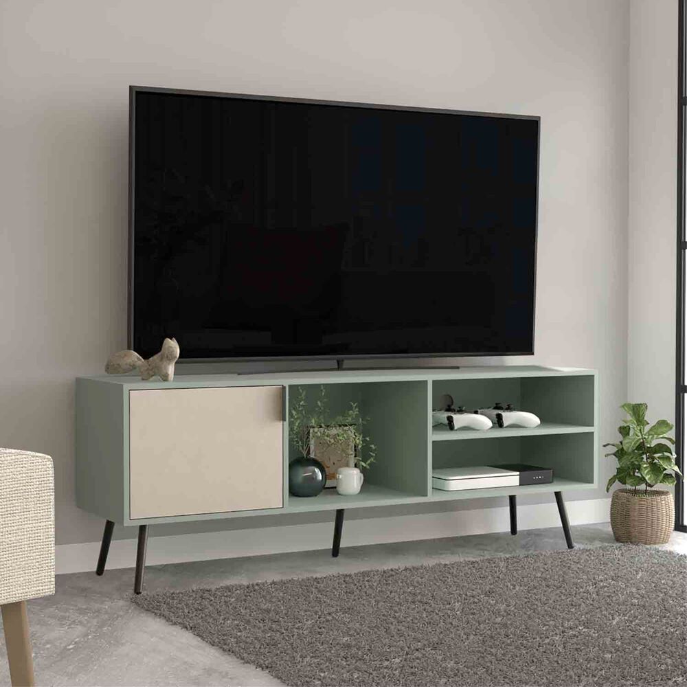 Rack Tv 65" Con 1 Puerta Abatible 58x160x40 Cm image number 7.0