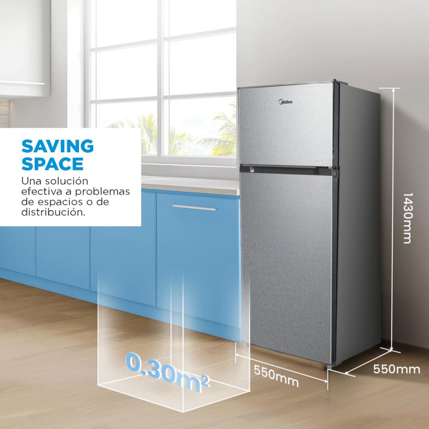 Refrigerador Top Freezer Midea MDRT294FGE50 / Fr&iacute;o Directo / 204 Litros / E image number 5.0