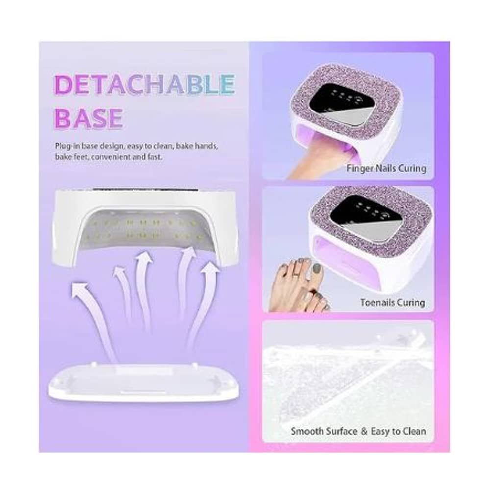 L&aacute;mpara De U&ntilde;as Inal&aacute;mbrica De 168 W, Luz Uv Recargable image number 3.0