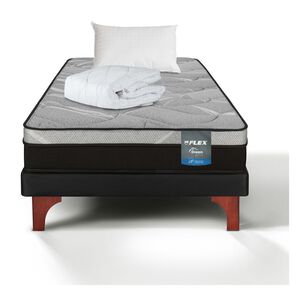 Cama Europea Flex Dream Pro / 1.5 Plazas + Almohada + Cubrecolch&oacute;n