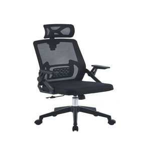 Silla De Oficina Ejecutiva Manchester Ergonomica Color Negro Bm-809 Arthome