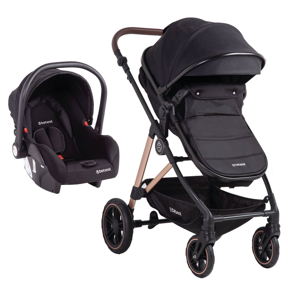 Coche Cuna Travel System Neo Negro Bebesit image number 1.0