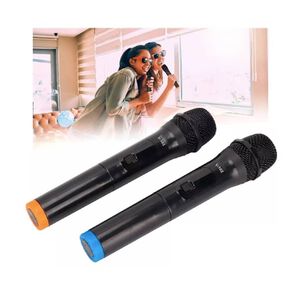 2 Microfono Karaoke Par De Inal&aacute;mbricos