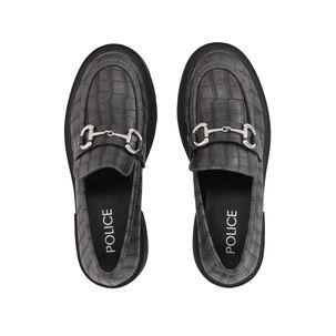 Mocasín Mujer Negro/gris Gretha Police