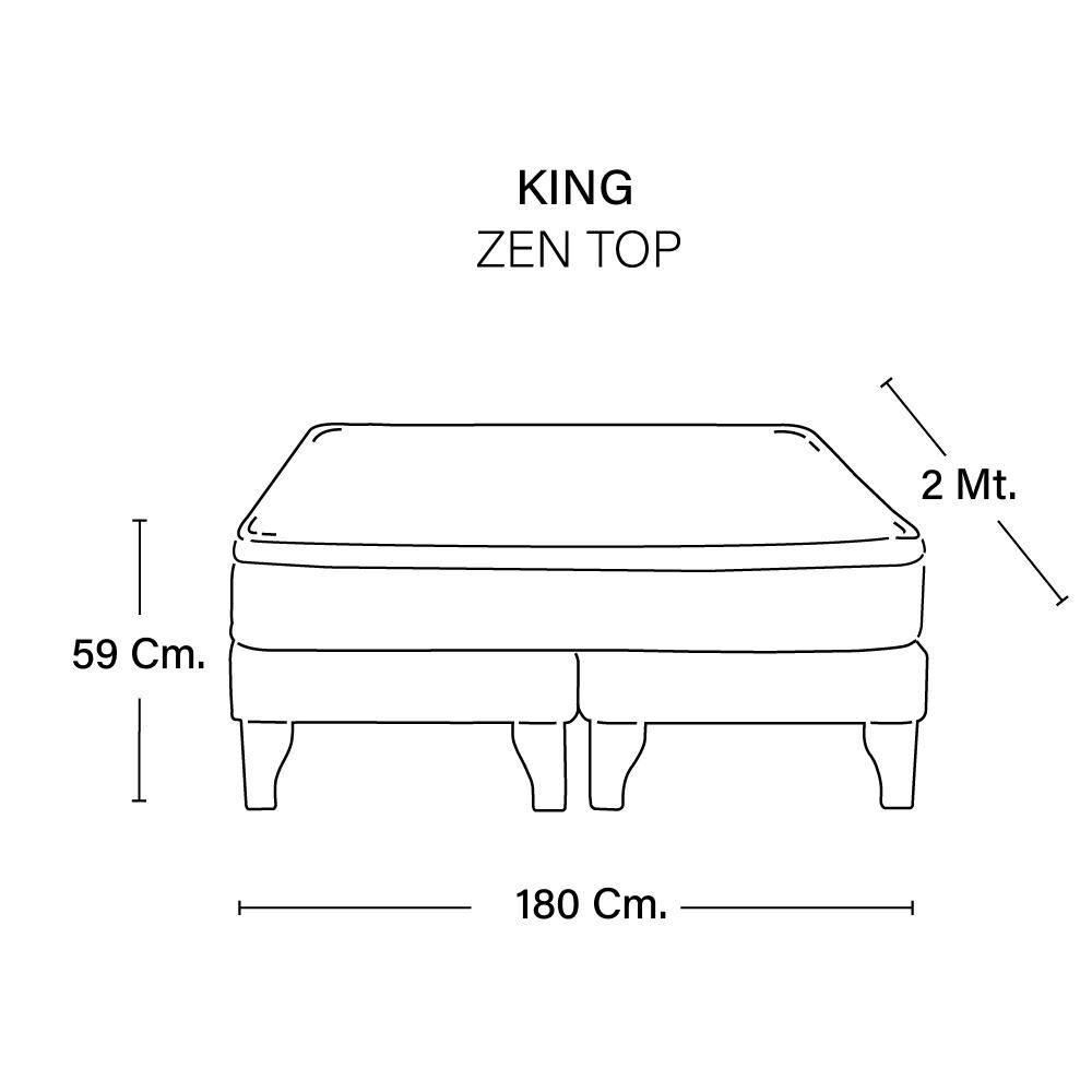 Cama Europea Latam Home Zen Top / King / Base Dividida image number 3.0