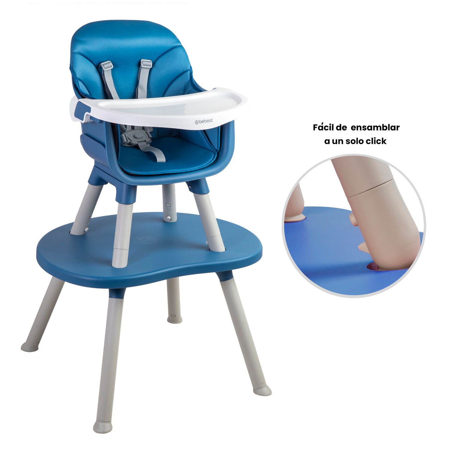 Silla De Comer Baby Desk 3&1 Azul image number 4.0