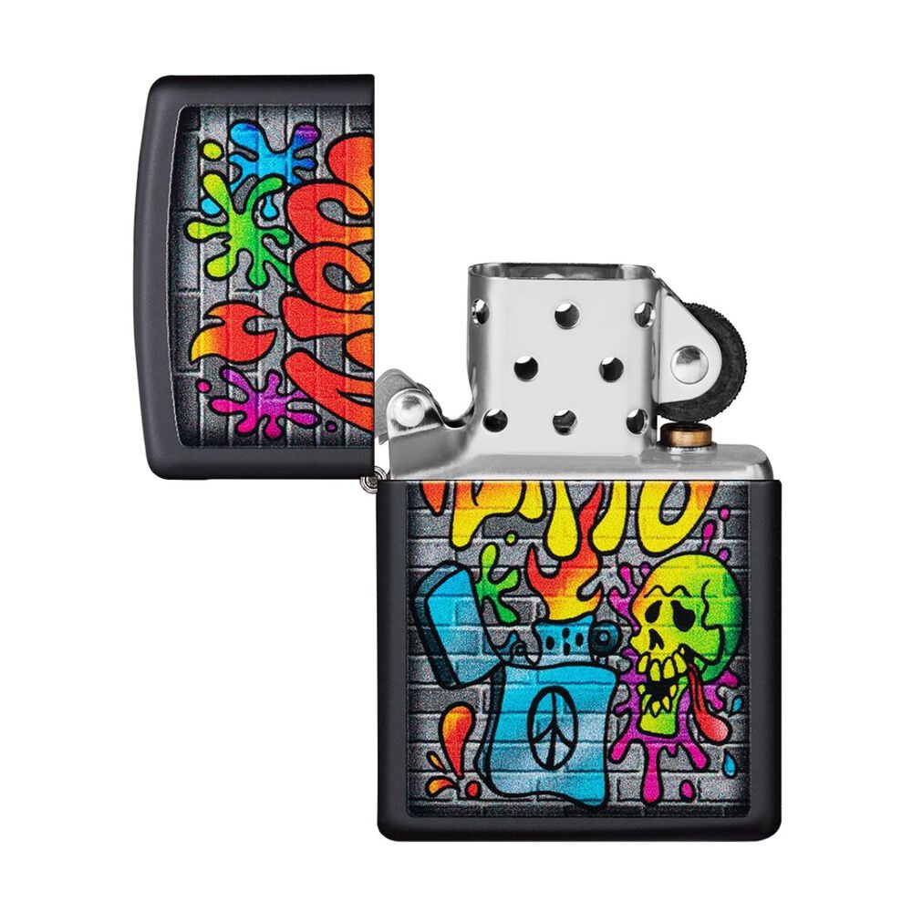 Encendedor Zippo Street Art Graffiti Design Black Zp49605 image number 3.0