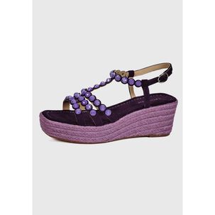 Sandalia Cuero Eunis Rojo