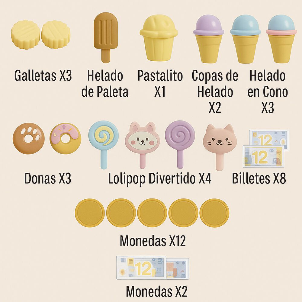 Juguete Carrito De Helados Infantil Dulces Para Ni&ntilde;os image number 2.0