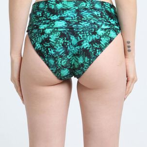 Bikini Calzón Pin Up Doble Uso Estampado Verde