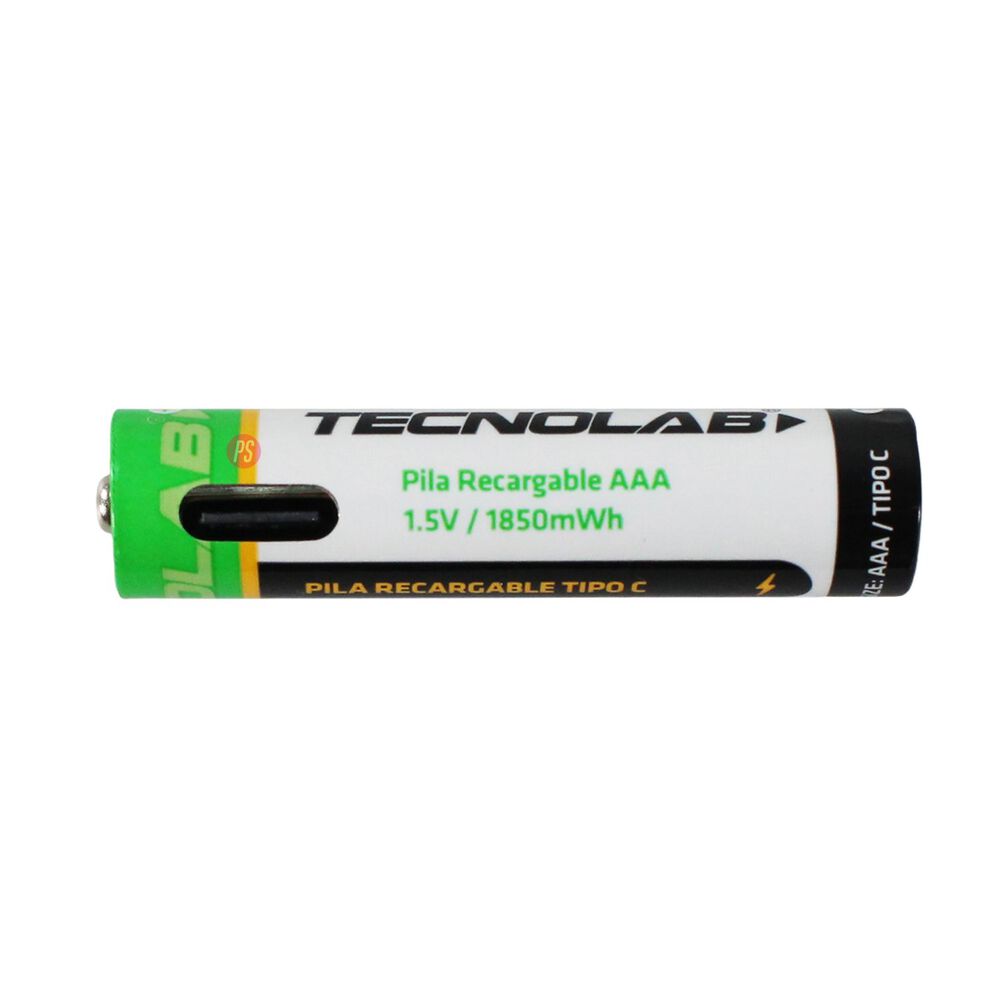 Pack 2 Pilas Aaa Recargables Con Usb-c - Ps image number 1.0
