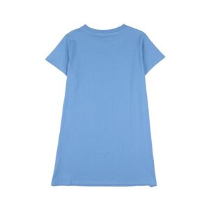 Vestido Corto Liso Oversize Manga Corta Cuello Redondo Mujer Freedom