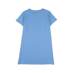Vestido Corto Liso Oversize Manga Corta Cuello Redondo Mujer Freedom
