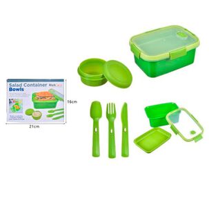 Taper Contenedor Herm&eacute;tico De Alimentos Duradero Con Cubiertos