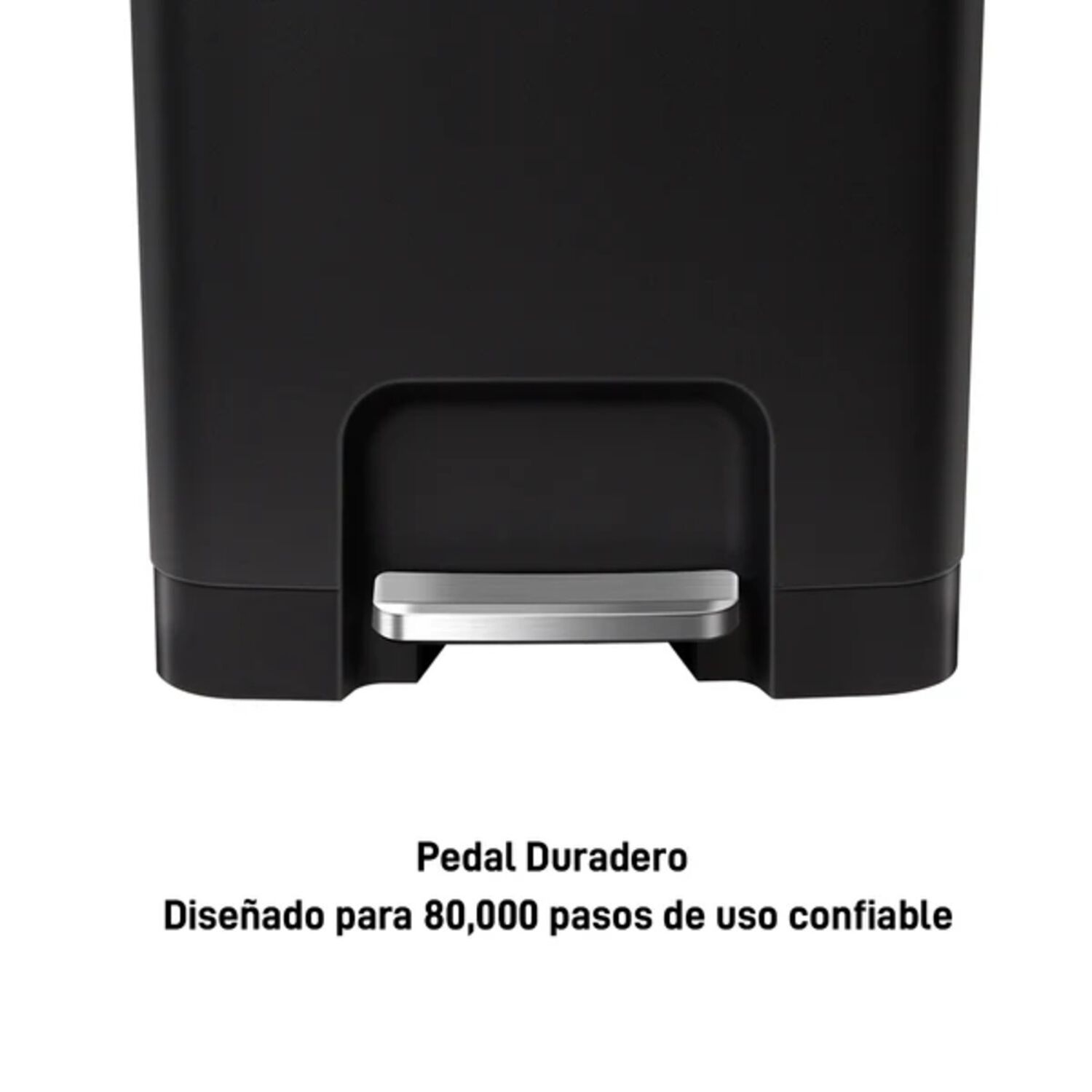 Basurero Pl&aacute;stico Eko Negro Con Pedal 45l image number 6.0