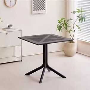 Mesa Exterior Polipropileno 80x80cm Negro