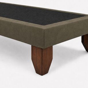Base De Cama Europea 2 Plazas Dividida Verde Oliva 190 Cm Largo