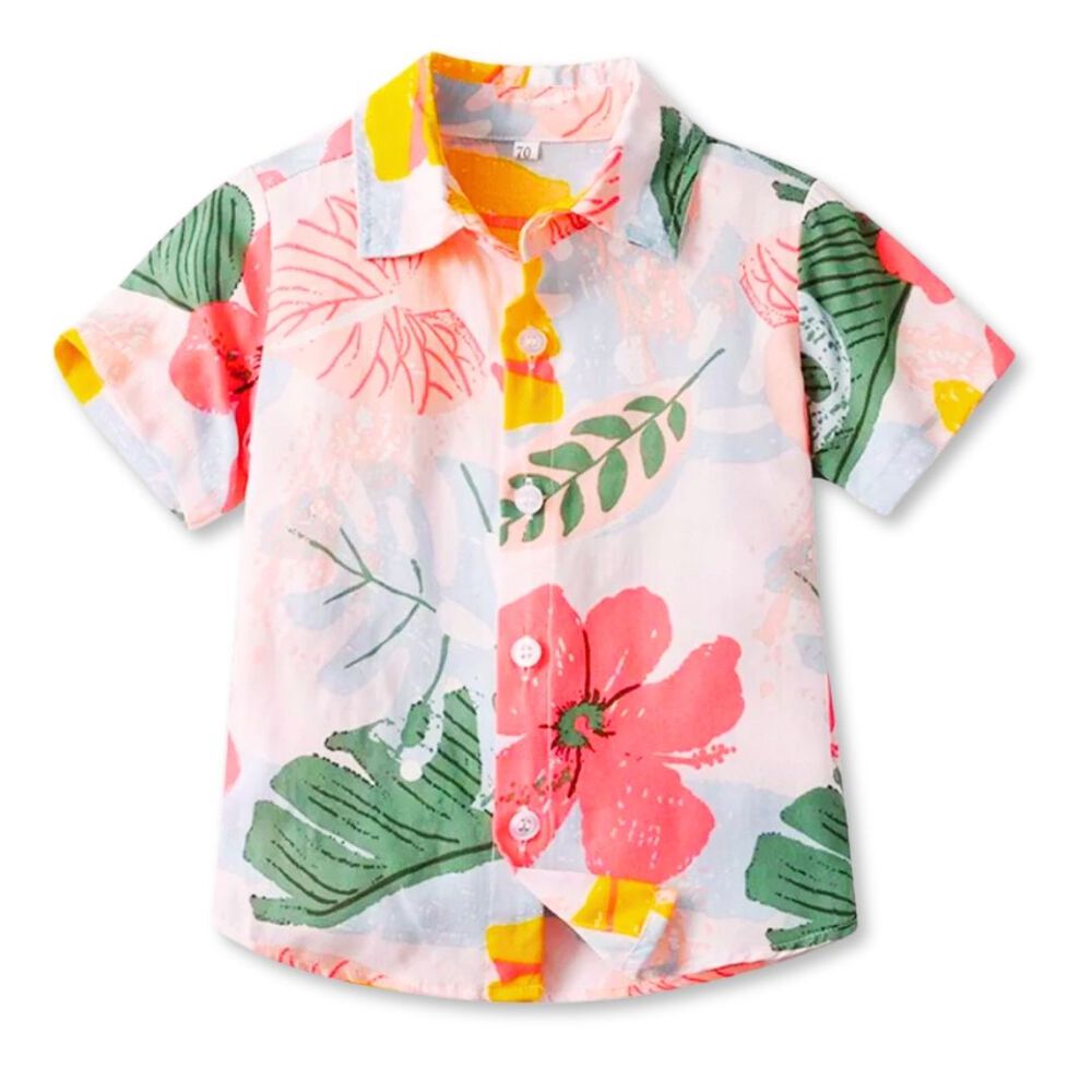 Camisa Hawaiana Manga Corta Niño De 6 Meses A 7 Años Tropical Surtido image number 2.0