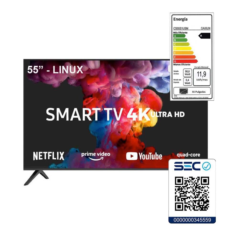 Led Caixun CS55S1USM / 55" / Ultra HD / 4K / Smart Tv image number 5.0