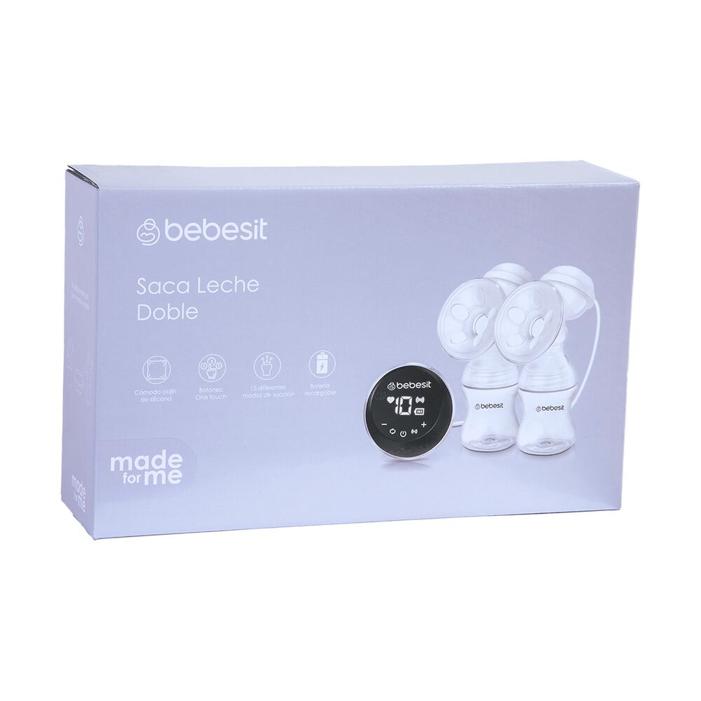 Sacaleche Extractor Leche Materna El&eacute;ctrico Doble Bebesit image number 7.0