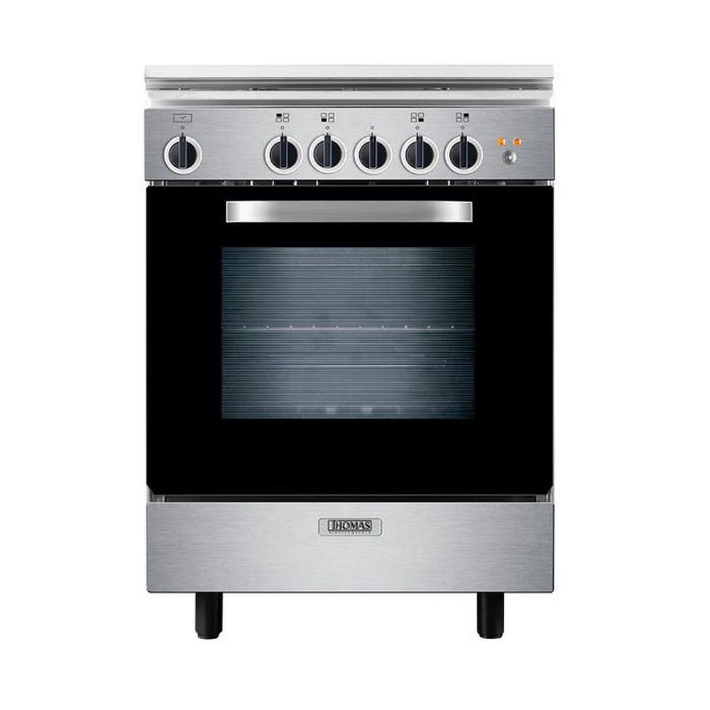 Cocina A Gas Thomas 4 Platos Con Horno 70 Litros Acero Florencia 1 Al6611ei image number 0.0