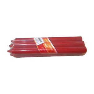 Pack De 6 Velas Rojas De 20 Cm