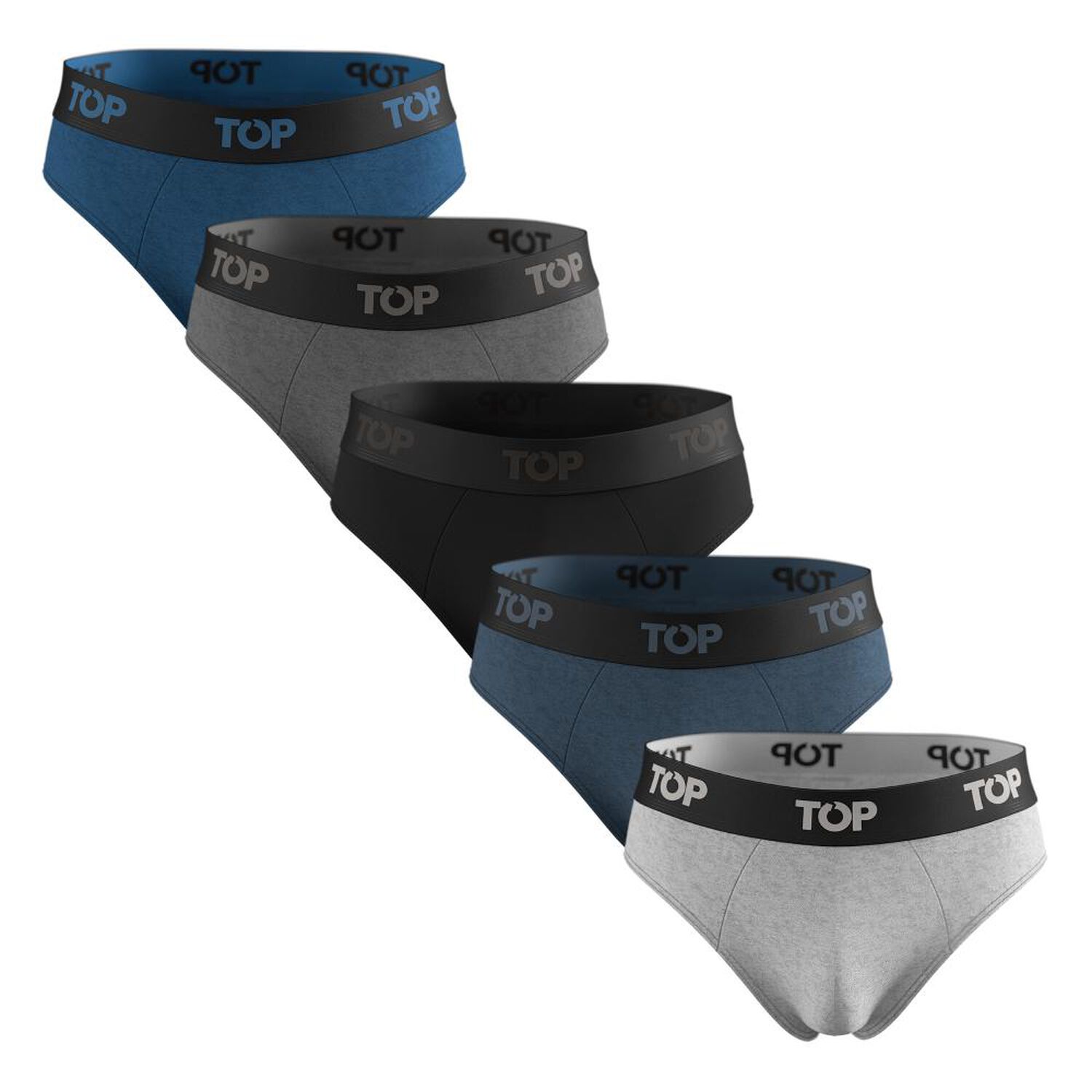 Pack 5 Slip Algod&oacute;n Color Top image number 0.0