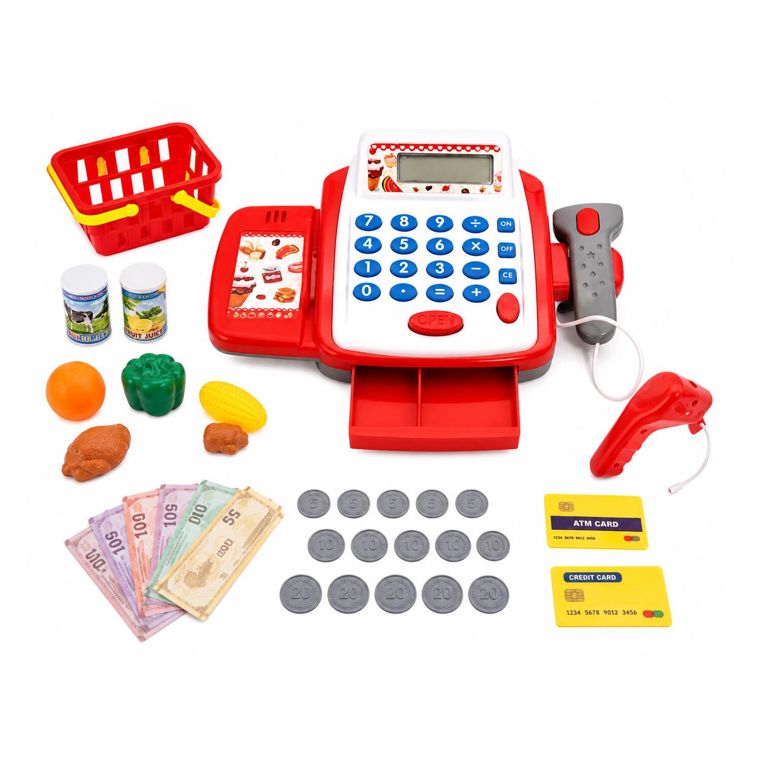 Juguete Caja Registradora Con Luces Y Sonidos 31pzas Infantil image number 0.0