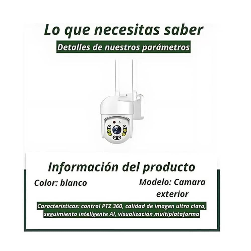 Camara Ptz Seguridad Smart Hd Wi-fi 360 Exterior Interior image number 4.0