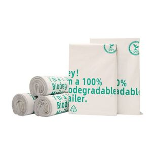 Bolsa De Basura Biodegradable Resistentes Paquete De 100 30x20cm