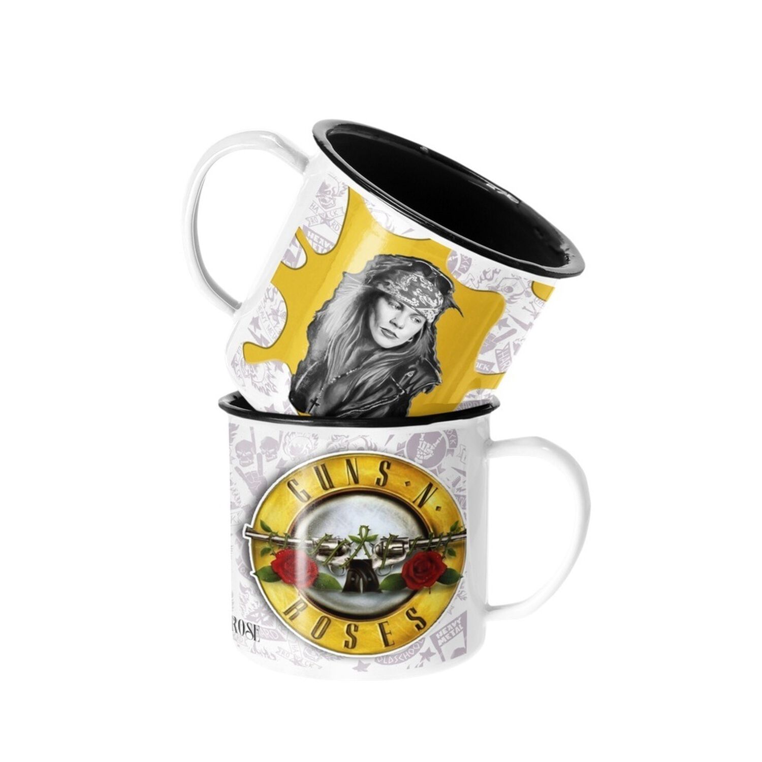 Taza Enlozada Lechera Guns N Roses Axel Rose Rock Musica image number 0.0