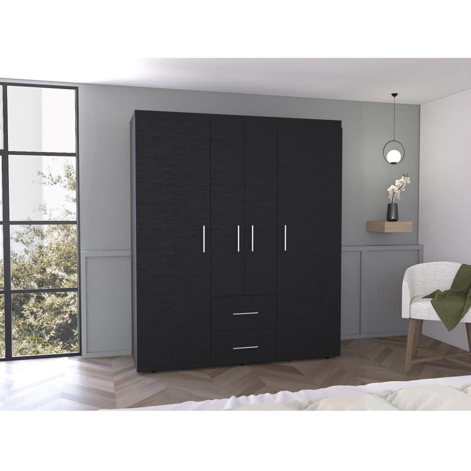 Cl&oacute;set Tuhome Eco / 4 Puertas / 2 Cajones image number 2.0
