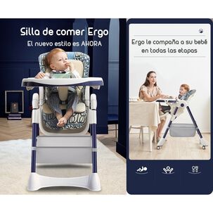 Silla De Comer Multiposiciones Con Ruedas Rosada