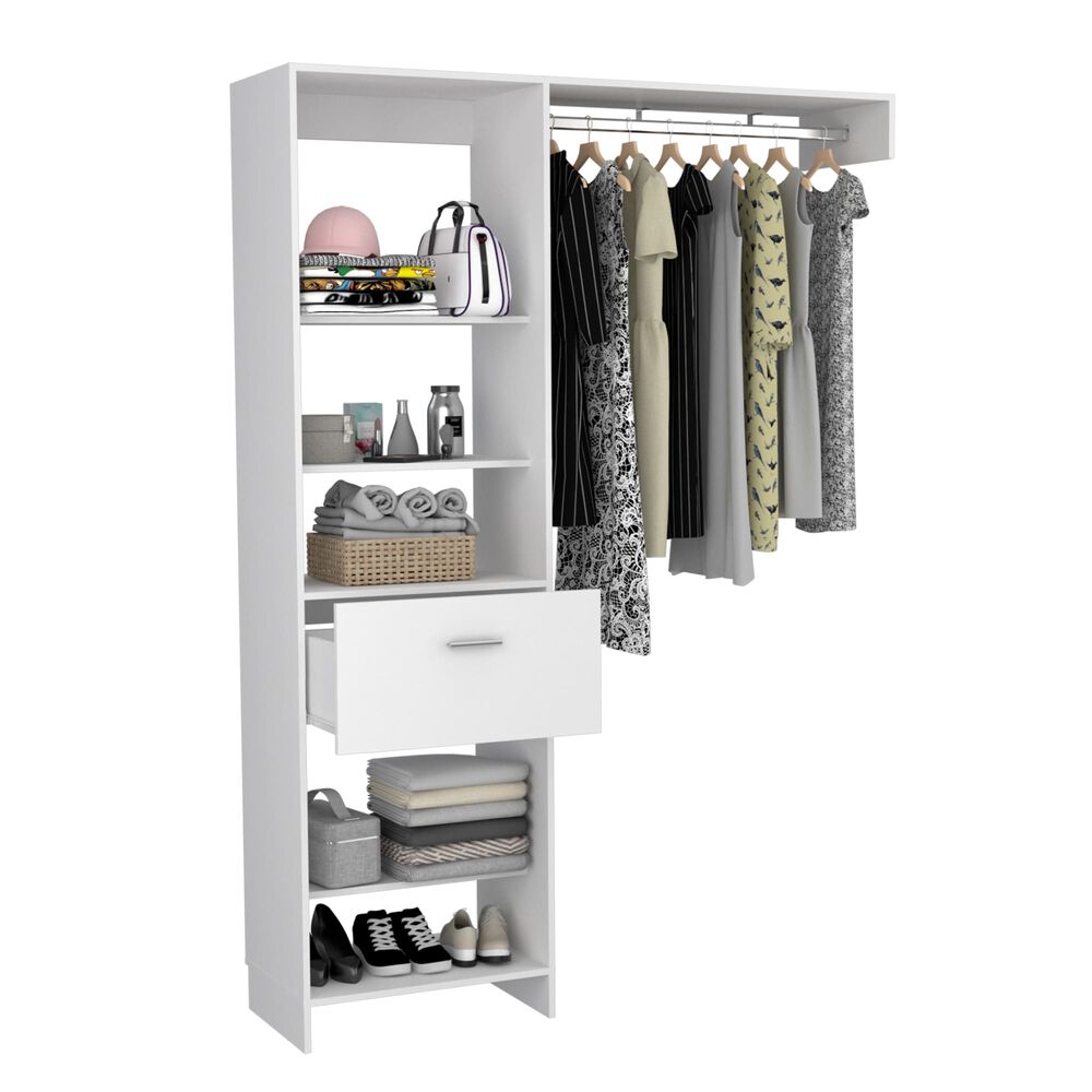 Closet 1 Cajón 5 Repisas Fm-014b - Blanco image number 1.0