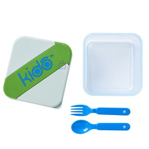 Herm&eacute;tico Kido Con Cubiertos Libre De Bpa Colores - Ps