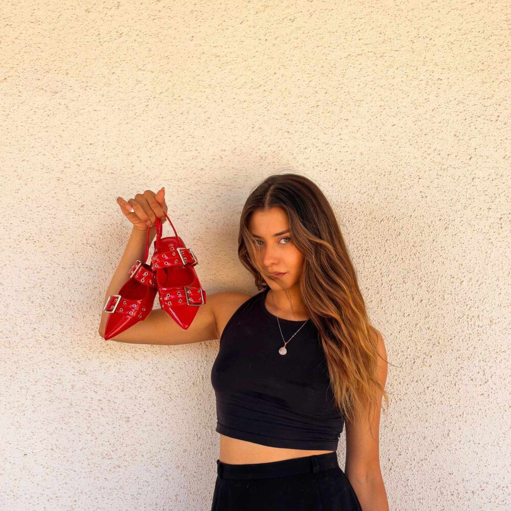 Ballerina Mujer Chalada Slik-1 Rojo Casual image number 1.0