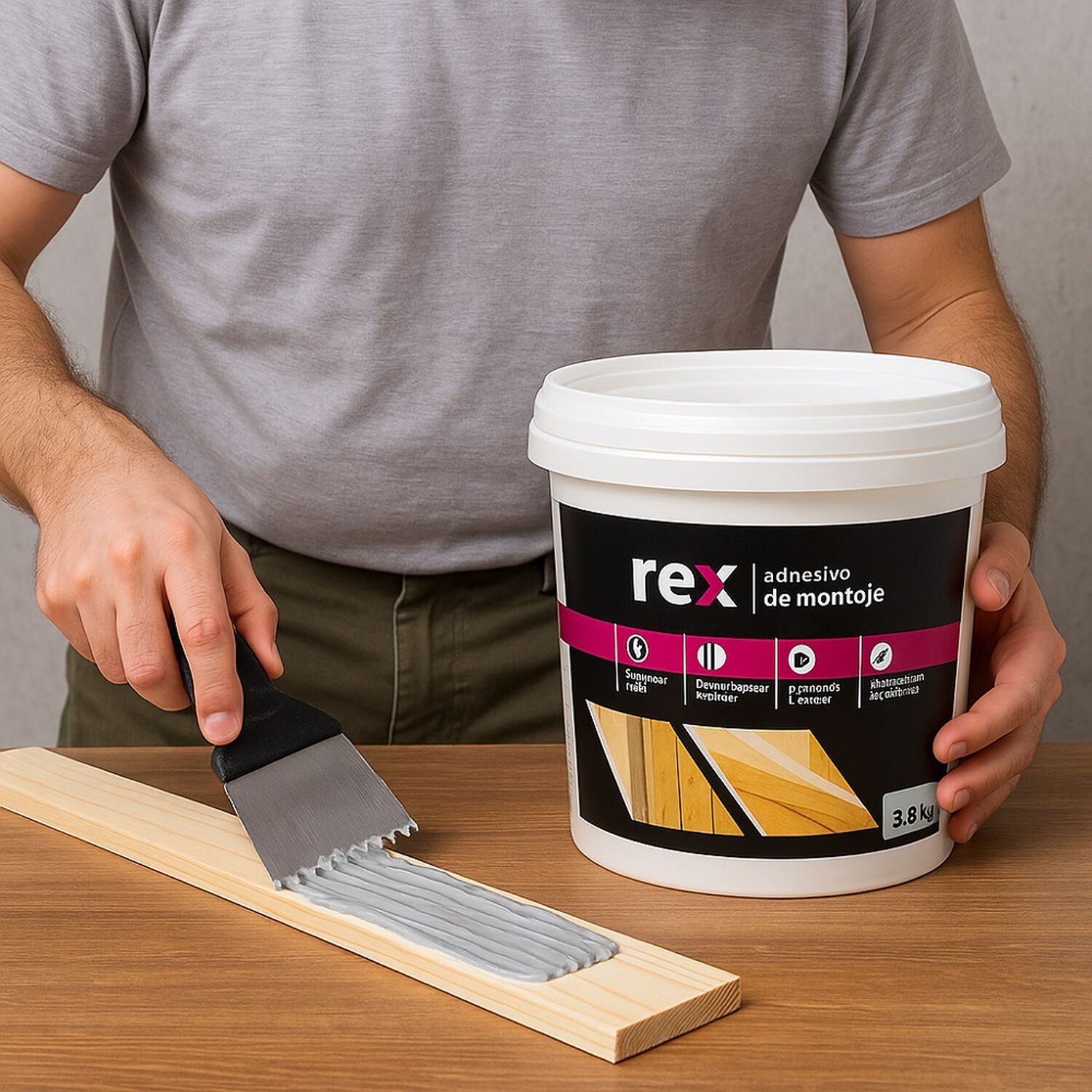 Adhesivo De Montaje 3.8kg. Rex image number 1.0
