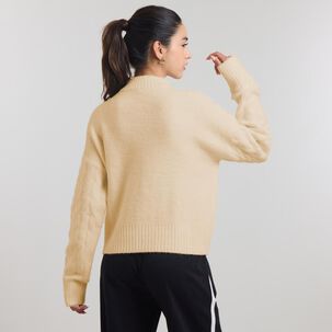 Sweater Regular Manga Larga Cuello Alto Mujer Freedom