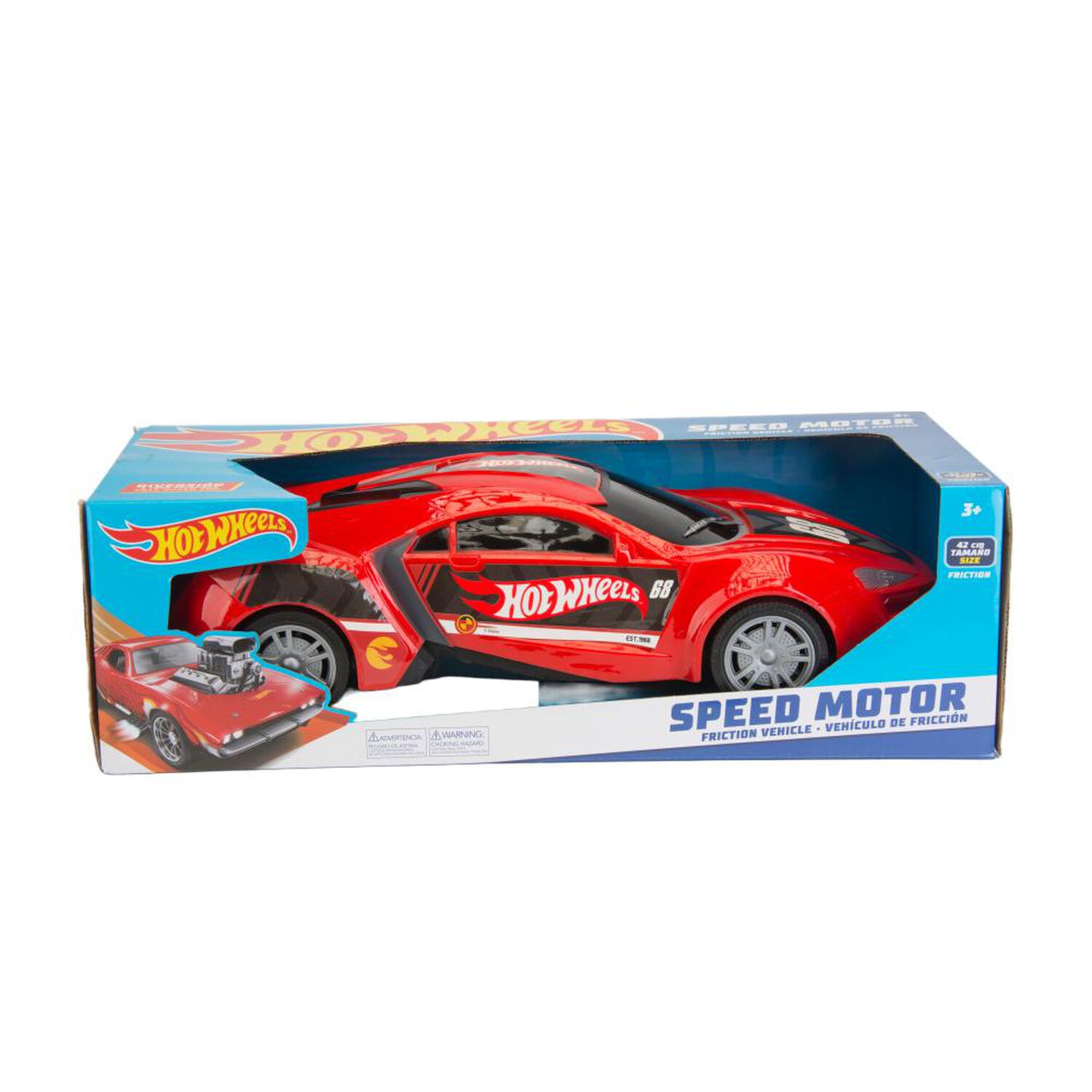 Vehiculo Friction Hot Wheels Speed Motor 42cm image number 0.0
