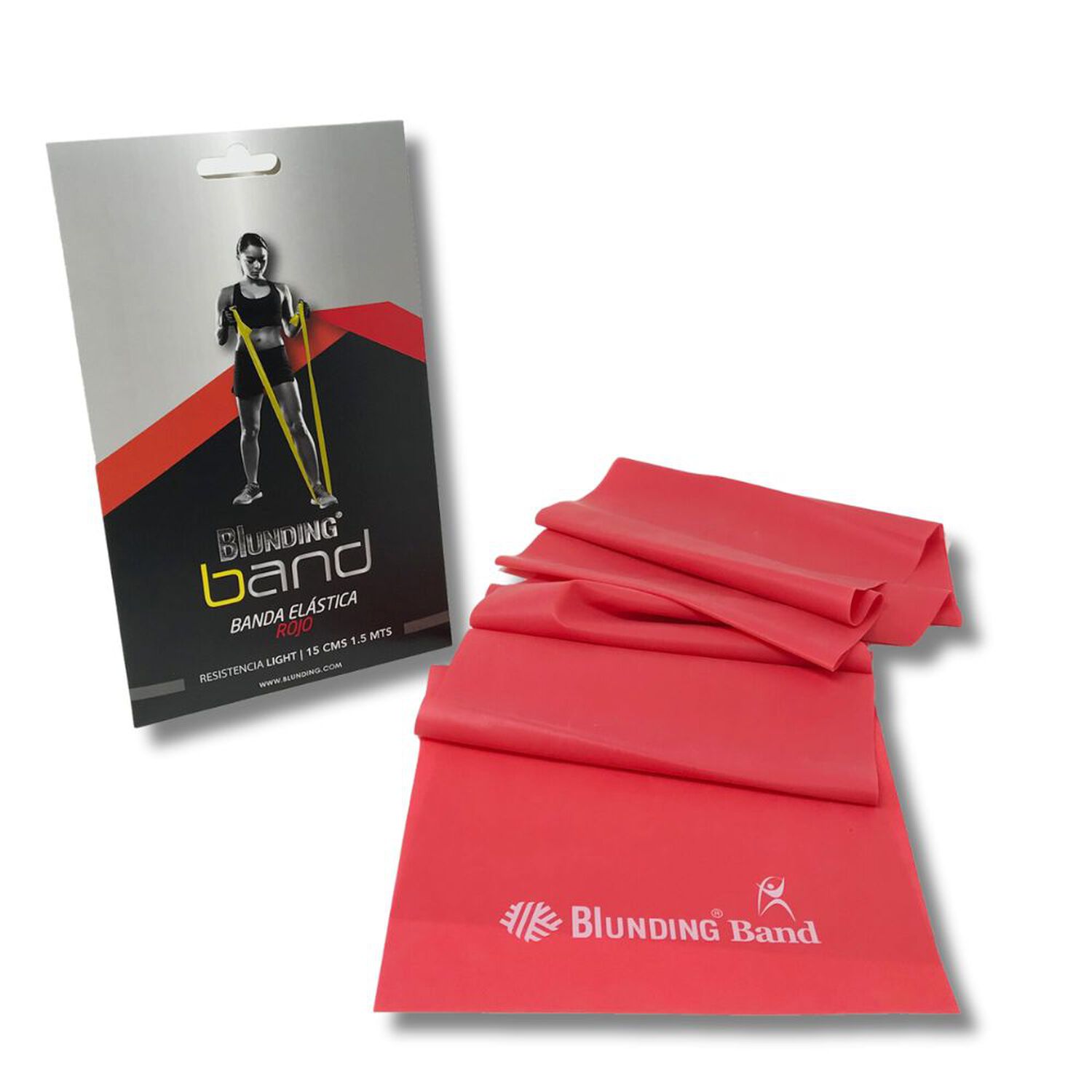 Banda El&aacute;stica Para Ejercicio (sachet 1,5 Mts) - Blunding Color Roja image number 1.0