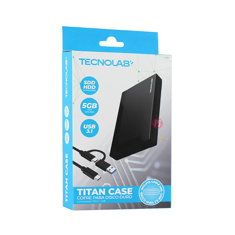 Cofre Disco Duro 2.5 Pulgadas Usb-c 3.1 5gbps Sata Ssd - Ps image number 3.0