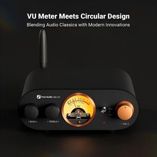 Amplificador Bluetooth Con Medidor Vu Fosi Audio Mc101