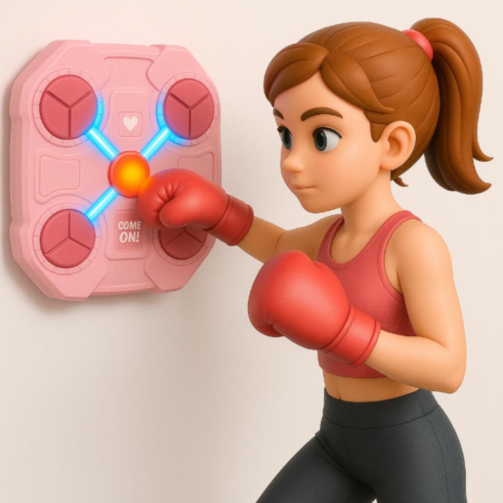 Máquina De Boxeo Musical Rosa Bluetooth Para Niñas 8-12 Años image number 3.0