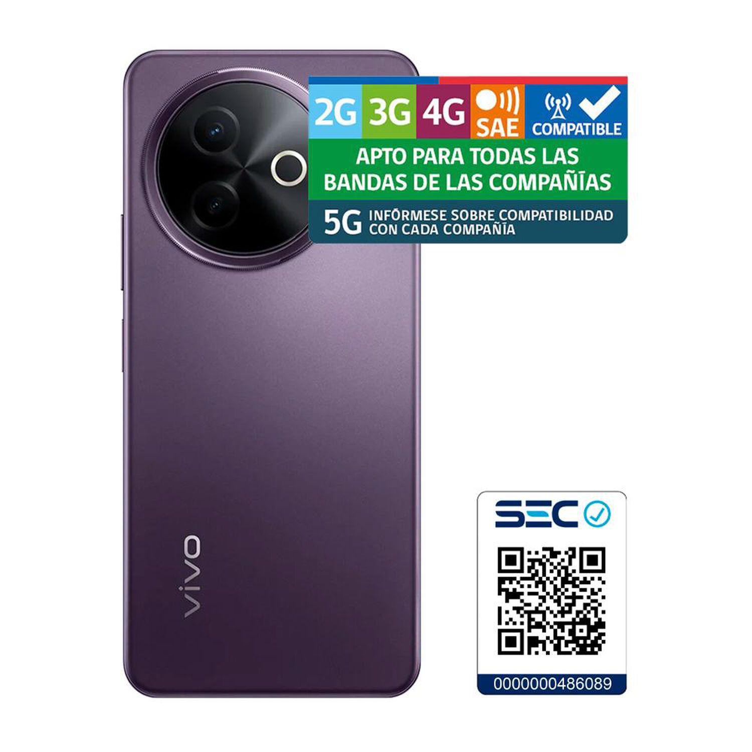 Smartphone Vivo Y39 / 5G / 256 GB / Morado / Liberado image number 8.0