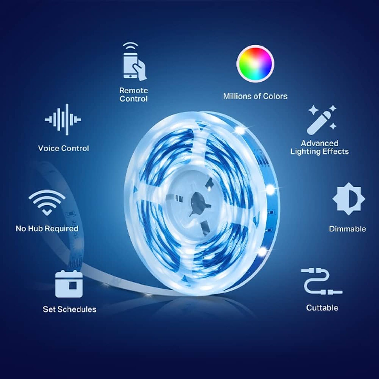 Tira Led Inteligente Tp-link Tapo L900-5 - 5m, Rgb, Wi-fi, Control Por Voz image number 1.0