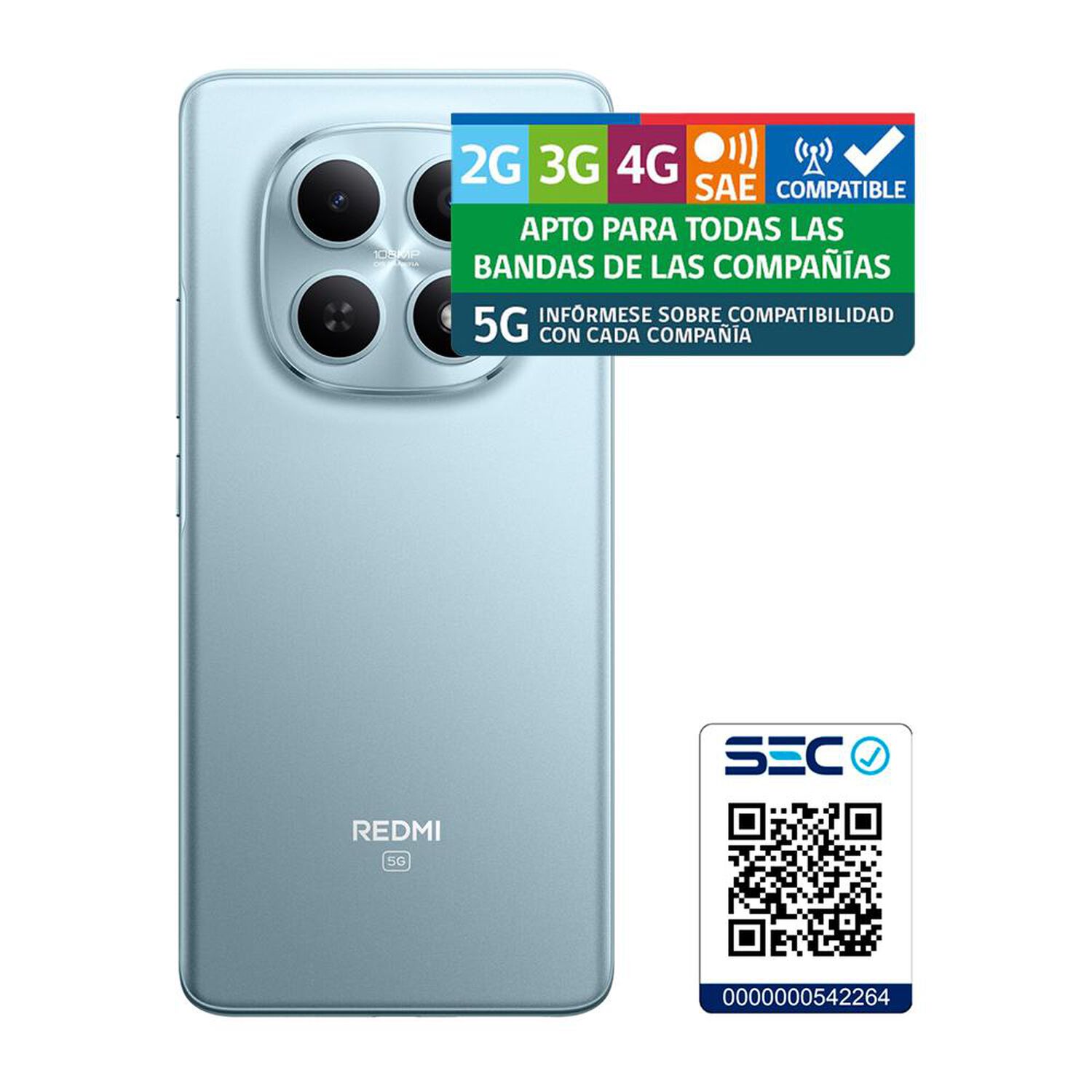 Smartphone Xiaomi Redmi Note 15 / 5G / 256 GB / Azul / Liberado image number 8.0