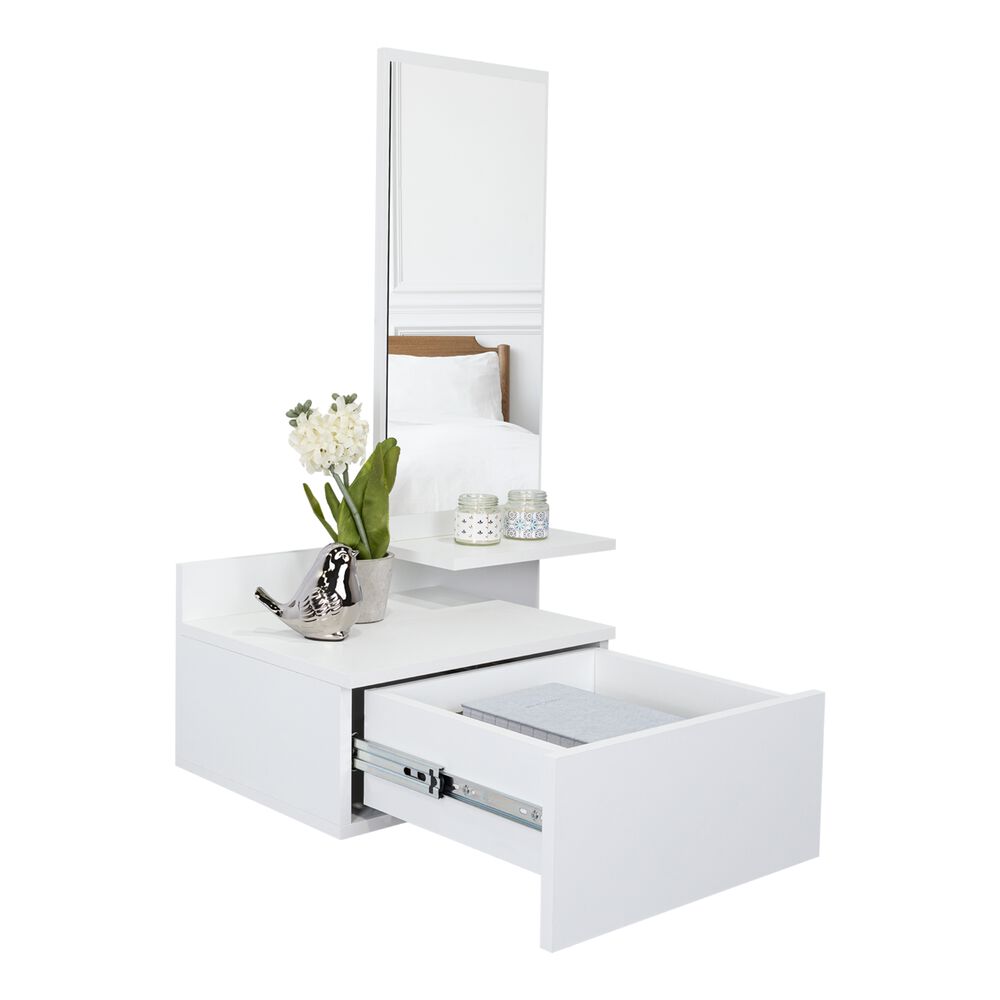 Mueble Recibidor De Pared Living 1 Cajon 90x60x35 Cm Blanco image number 1.0