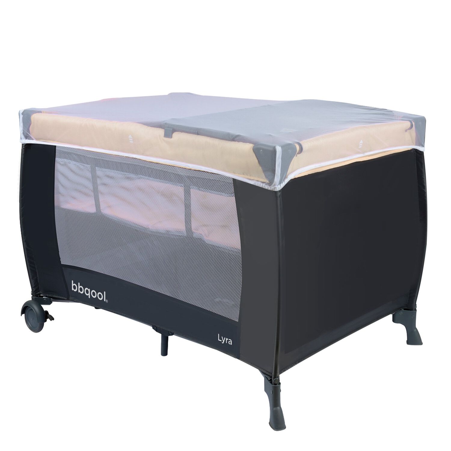 Cuna Playard Lyra Beige + Colch&oacute;n De Espuma image number 2.0